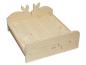 Preview: Kaninchen-Doppelbett Lucie, natur, ohne Decke