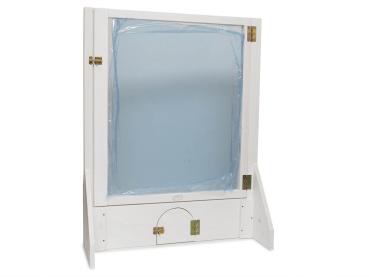 Absperrtür shabby in 81 x 80 cm mit Plexiglas und Kaninchentür