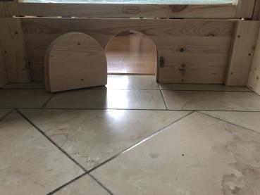 Absperrtür mit Acrylglas