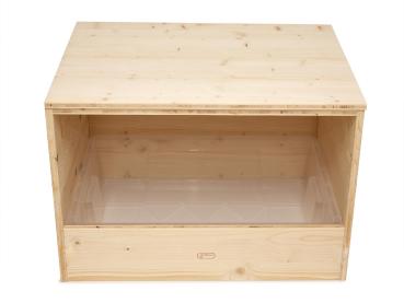 Buddelkiste in natur, Vorderseite