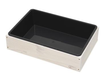 Preview: Kaninchentoilette in shabby mit Wanne in anthrazit