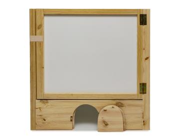 Tür Wally natur mit Kaninchentür
