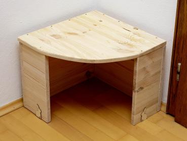 Eck-Unterstand für Kaninchen