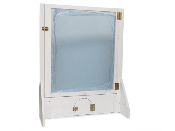 Absperrtür shabby in 81 x 80 cm mit Plexiglas und Kaninchentür