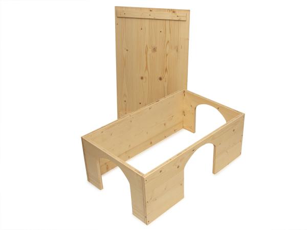 Riesenhaus Anouk in 30 cm Höhe, natur, abnehmbares Dach