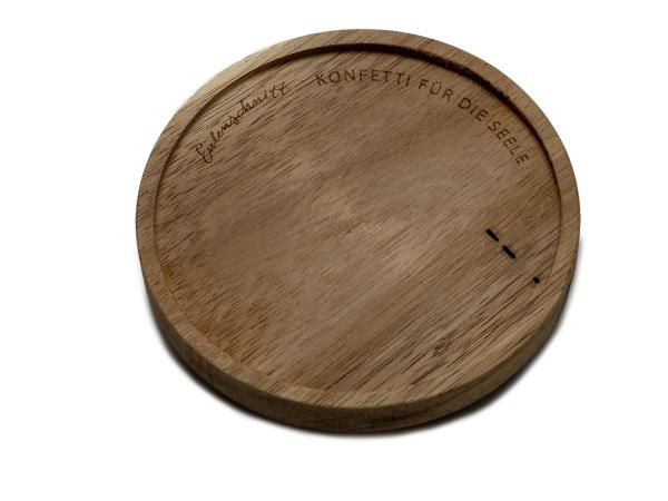 Deckel mit Spruch