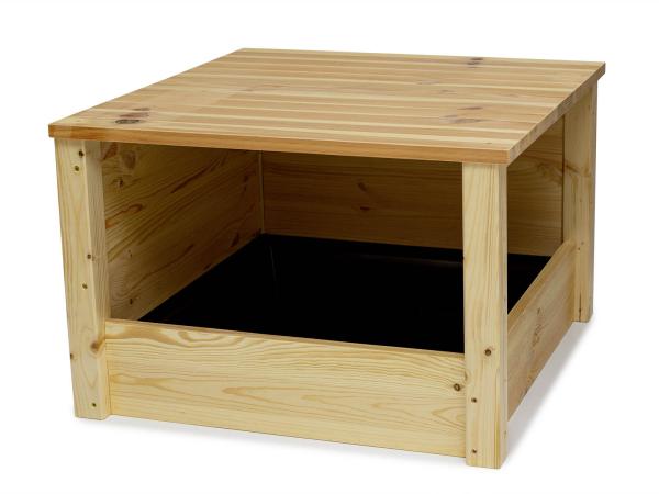 mit zwei geschlossenen Seiten nebeneinander