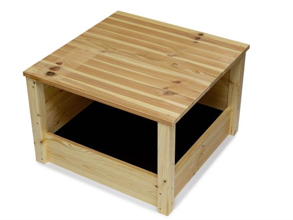 mit zwei geschlossenen Seiten nebeneinander