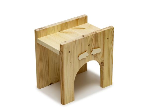Tunnelbrücke für Meerschweinchen, naturbelassen