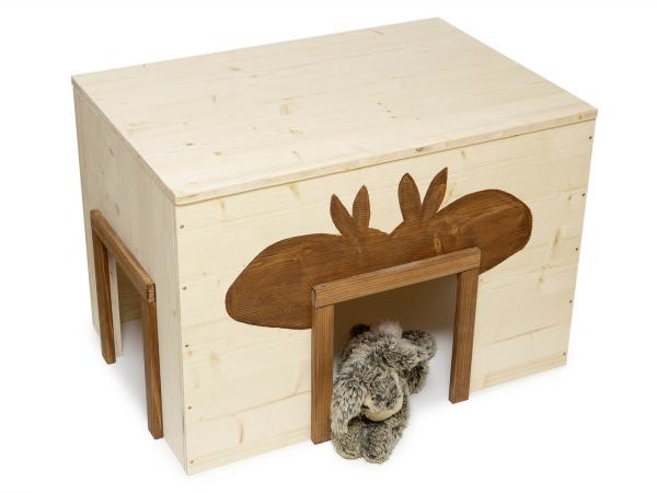 Kaninchenhaus Merlin Größe XL 3-Schicht,  natur