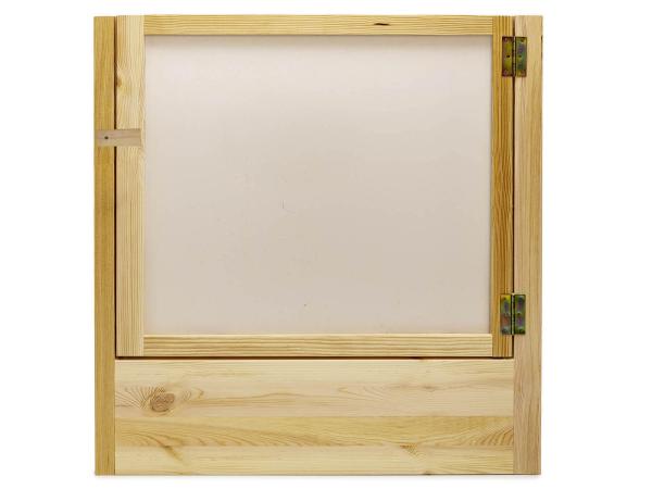 Tür in 80 cm Höhe, Rückseite, natur